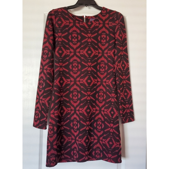 Pink and Black Patterned Tunic Dress - Picture 1 of 14